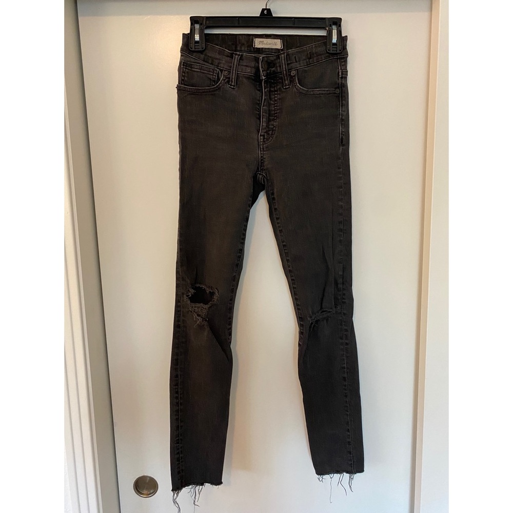 Madewell Highrise Black Skinny Jeans Size 25